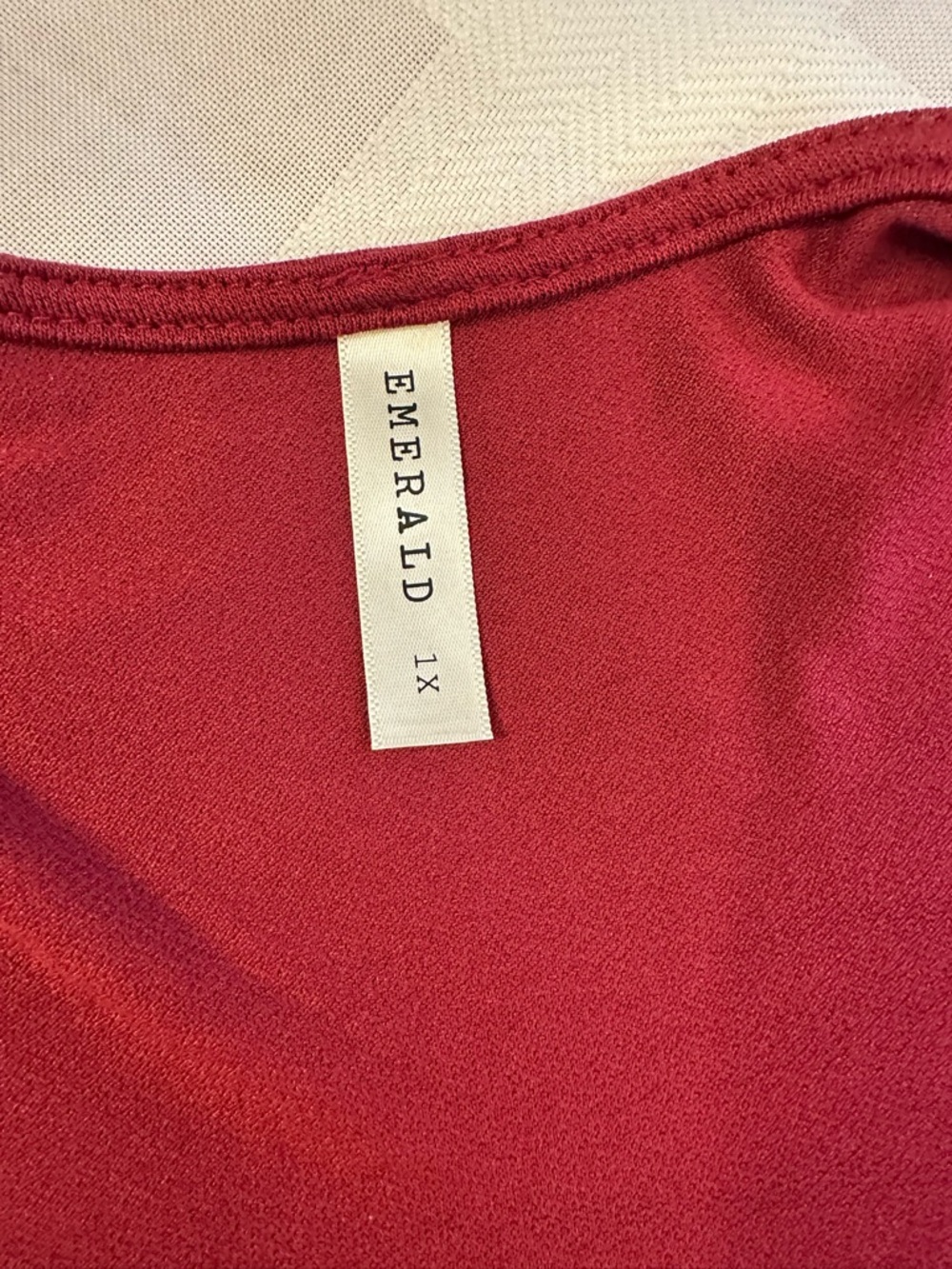 Emerald Red Open-Front Cardigan‎ - Picture 4 of 4